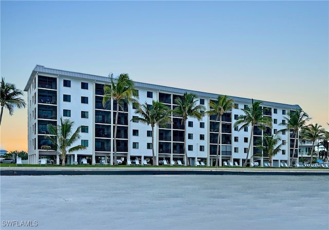 4770 Estero Blvd Unit 203, Fort Myers Beach, FL 33931 - property at dusk with a view of apartment building / complex