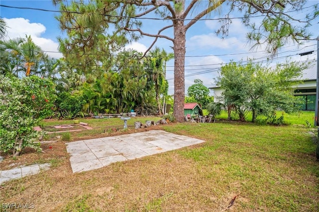 751 108th Ave N, Naples, FL 34108 - view of grassy yard with a patio