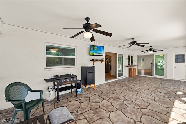 19897 Midway Blvd, Port Charlotte, FL 33948 - view of patio featuring ceiling fan