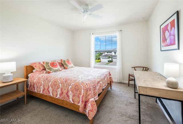 4720 Arboretum Cir Unit 102, Naples, FL 34112 - carpeted bedroom featuring ceiling fan and baseboards