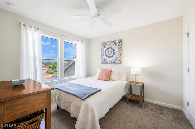 4720 Arboretum Cir Unit 102, Naples, FL 34112 - bedroom featuring carpet and ceiling fan