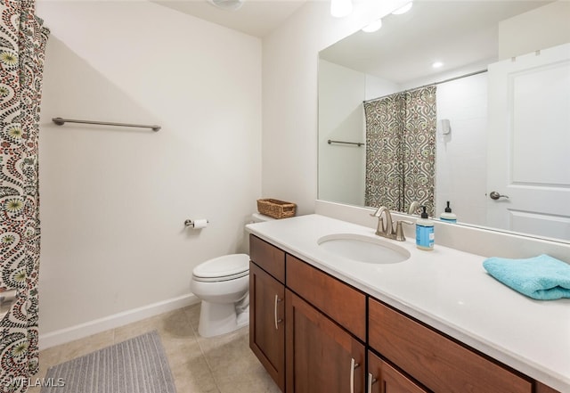 4720 Arboretum Cir Unit 102, Naples, FL 34112 - full bathroom featuring vanity, tile patterned floors, and curtained shower