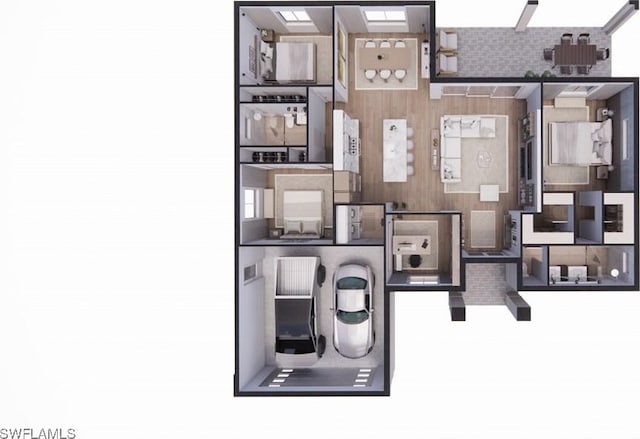 1021 Gaucho Ter, North Port, FL 34286 - view of home floor plan