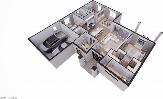 1021 Gaucho Ter, North Port, FL 34286 - view of home floor plan