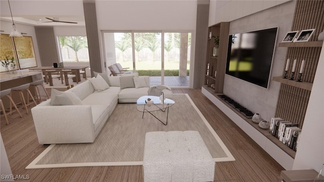 1021 Gaucho Ter, North Port, FL 34286 - living room featuring wood finished floors