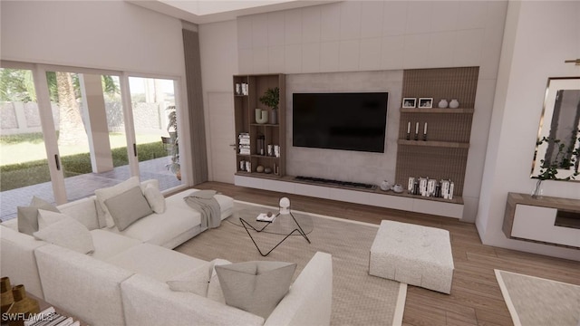 1021 Gaucho Ter, North Port, FL 34286 - living area featuring wood finished floors