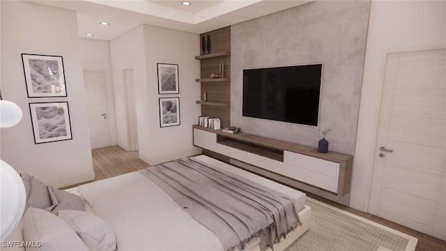 1021 Gaucho Ter, North Port, FL 34286 - bedroom with wood finished floors and recessed lighting