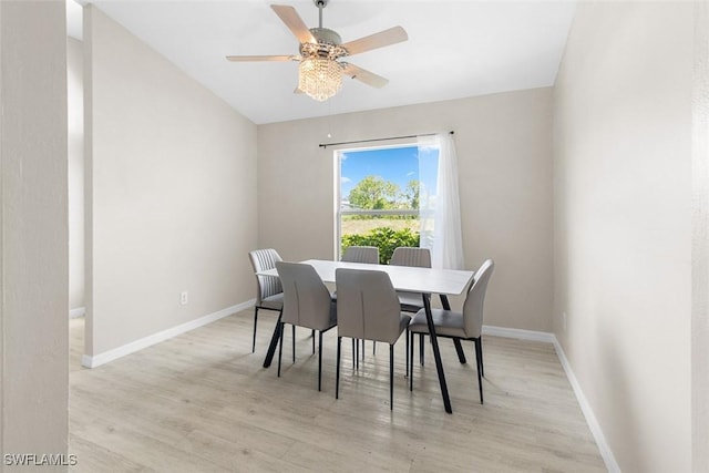 2811 44th St W, Lehigh Acres, FL 33971 - dining space featuring light wood-type flooring and ceiling fan