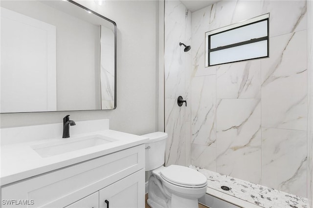 1299 Argosy Rd, Labelle, FL 33935 - bathroom featuring vanity and a marble finish shower