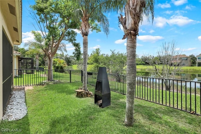 10490 Spruce Pine Ct, Fort Myers, FL 33913 - fenced backyard with a water view