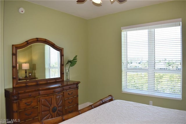 4182 Bay Beach Ln Unit 752, Fort Myers Beach, FL 33931 - bedroom featuring baseboards and a ceiling fan