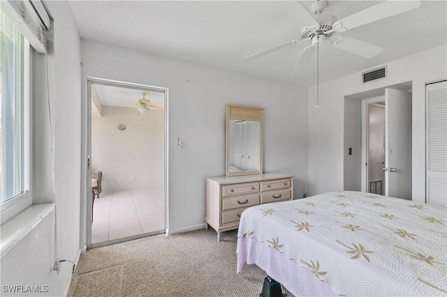 418 12th Ave S Unit C418, Naples, FL 34102 - bedroom with light carpet and ceiling fan