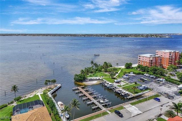 7105 Quail Run Ct W Unit 4, Fort Myers, FL 33908 - aerial view of a large body of water and apartment complex
