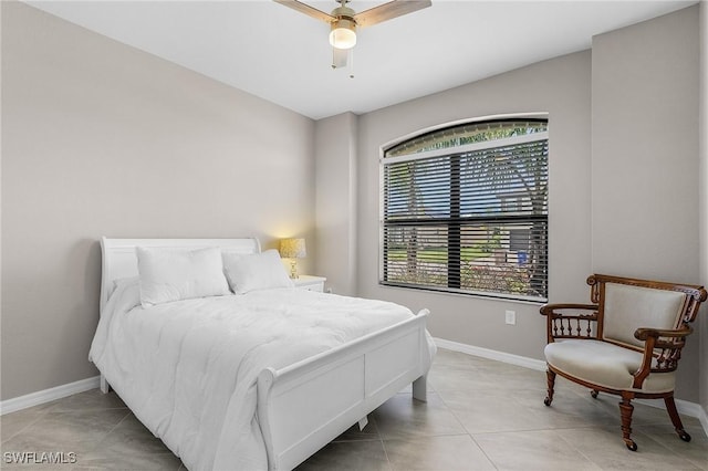 14659 Adina Ln, Fort Myers, FL 33905 - bedroom with light tile patterned flooring and a ceiling fan