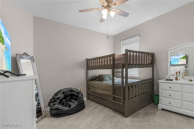 14659 Adina Ln, Fort Myers, FL 33905 - bedroom featuring light tile patterned floors and a ceiling fan