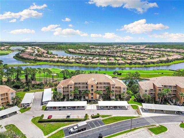 10720 Palazzo Way Unit 405, Fort Myers, FL 33913 - aerial perspective of suburban area featuring a nearby body of water