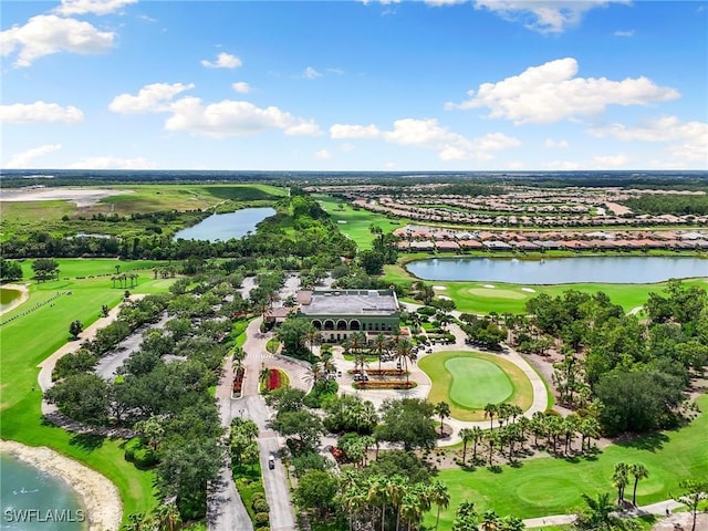 10720 Palazzo Way Unit 405, Fort Myers, FL 33913 - aerial perspective of suburban area featuring a local golf course and a large body of water