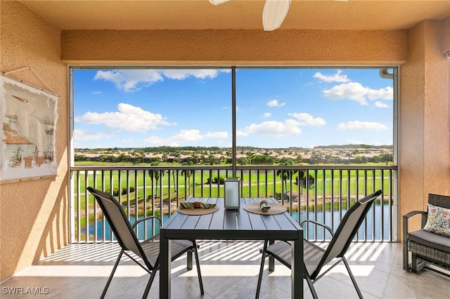10720 Palazzo Way Unit 405, Fort Myers, FL 33913 - balcony featuring a ceiling fan