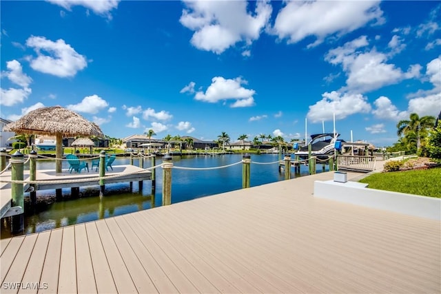 2812 SW 46th Ter, Cape Coral, FL 33914 - dock area featuring a water view