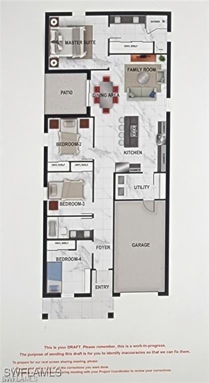 3220 Jeffcott St, Fort Myers, FL 33916 - view of room layout