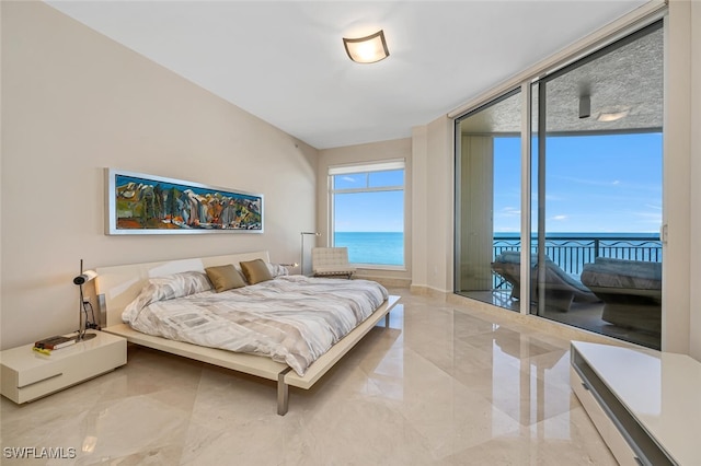 940 Cape Marco Dr Unit 1603, Marco Island, FL 34145 - bedroom with access to exterior and floor to ceiling windows