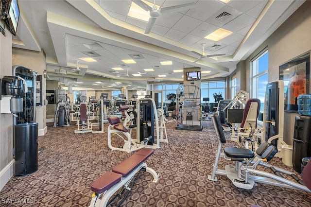 940 Cape Marco Dr Unit 1603, Marco Island, FL 34145 - workout area with carpet floors