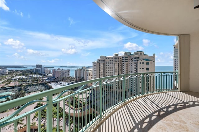 940 Cape Marco Dr Unit 1603, Marco Island, FL 34145 - balcony with a water view and a view of city