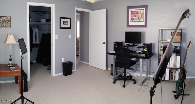 2119 Pellam Blvd, Port Charlotte, FL 33948 - home office with carpet flooring and baseboards