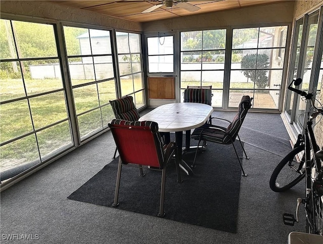 2119 Pellam Blvd, Port Charlotte, FL 33948 - sunroom / solarium with a ceiling fan and plenty of natural light