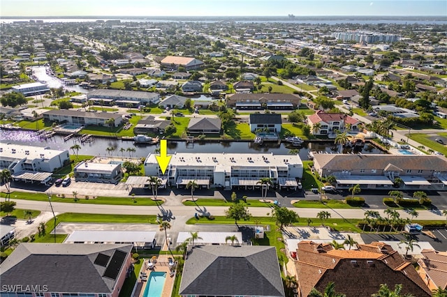 4549 SE 5th Pl Unit 109, Cape Coral, FL 33904 - aerial perspective of suburban area with a nearby body of water