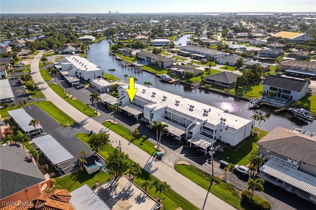 4549 SE 5th Pl Unit 109, Cape Coral, FL 33904 - aerial view of residential area featuring a nearby body of water