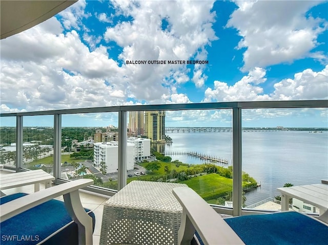 3000 Oasis Grand Blvd Unit 1203, Fort Myers, FL 33916 - balcony with a water view