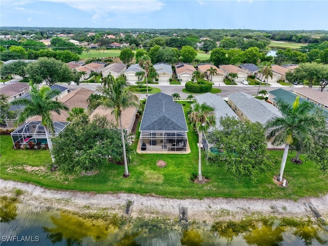8612 Ibis Cove Cir, Naples, FL 34119 - aerial perspective of suburban area with a nearby body of water