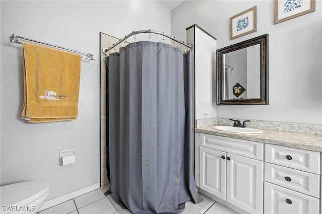 17971 Bermuda Dunes Dr, Fort Myers, FL 33967 - bathroom featuring vanity, tile patterned flooring, and a shower with curtain