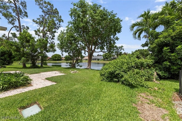 17971 Bermuda Dunes Dr, Fort Myers, FL 33967 - view of green lawn with a water view