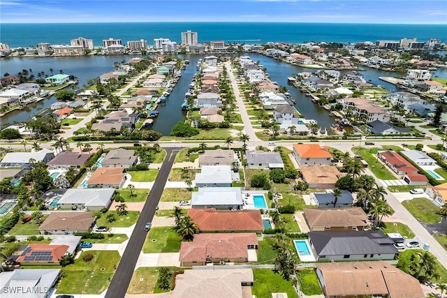 519 99th Ave N, Naples, FL 34108 - aerial view of property's location featuring nearby suburban area and a large body of water