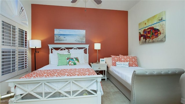 20029 Saraceno Dr, Estero, FL 33928 - carpeted bedroom with a ceiling fan