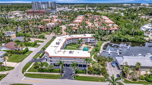 1666 Osprey Ave Unit 106, Naples, FL 34102 - aerial view of property's location with a nearby body of water
