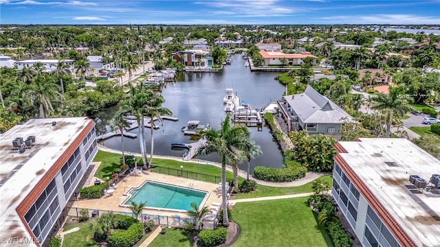 1666 Osprey Ave Unit 106, Naples, FL 34102 - bird's eye view of a large body of water