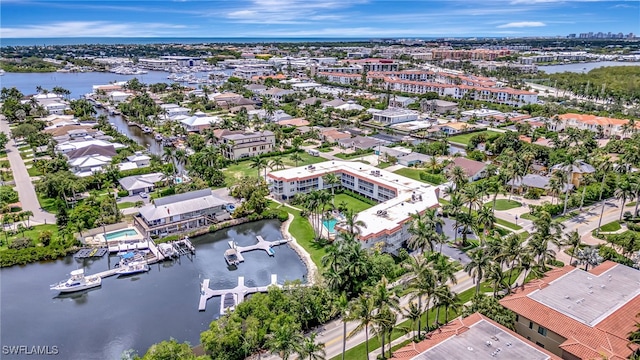 1666 Osprey Ave Unit 106, Naples, FL 34102 - bird's eye view of a large body of water