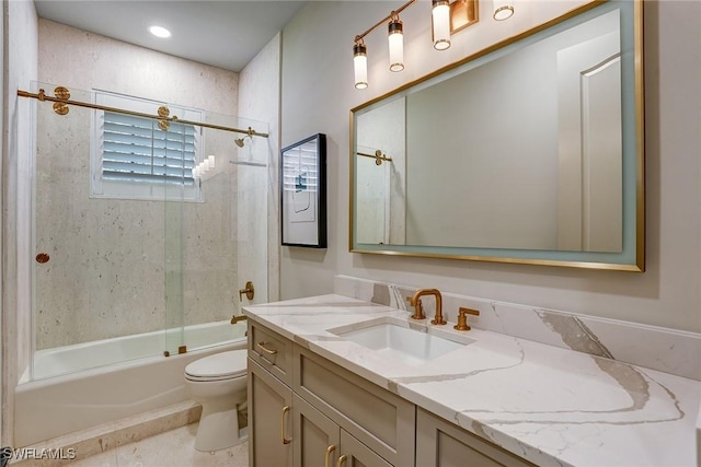 9691 Monteverdi Way, Fort Myers, FL 33912 - full bathroom featuring vanity and combined bath / shower with glass door