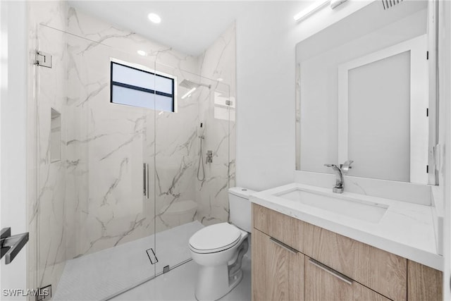 807 Hamilton Ave, Lehigh Acres, FL 33972 - full bath with vanity and a marble finish shower