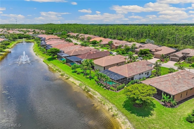 8331 Adelio Ln, Fort Myers, FL 33912 - aerial perspective of suburban area with a large body of water