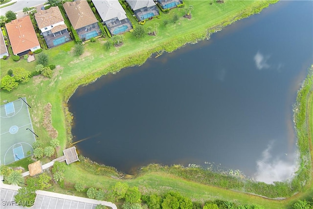 2042 Tamarron Ln, Naples, FL 34120 - aerial view of property and surrounding area featuring a large body of water and nearby suburban area
