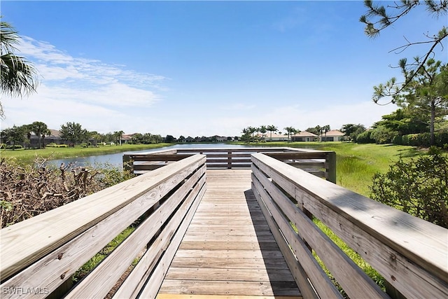 2042 Tamarron Ln, Naples, FL 34120 - dock with a water view