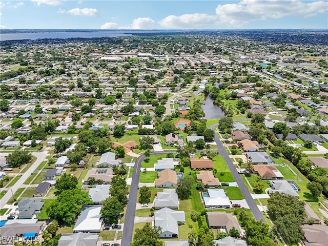 13671 Willow Bridge Dr, North Fort Myers, FL 33903 - aerial view of residential area featuring a large body of water