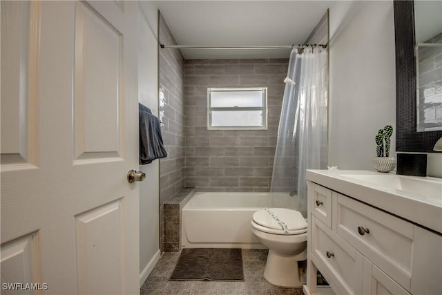 917 SW 23rd St, Cape Coral, FL 33991 - full bathroom with vanity and shower / tub combo with curtain