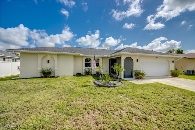 917 SW 23rd St, Cape Coral, FL 33991 - ranch-style house featuring stucco siding, a garage, and concrete driveway