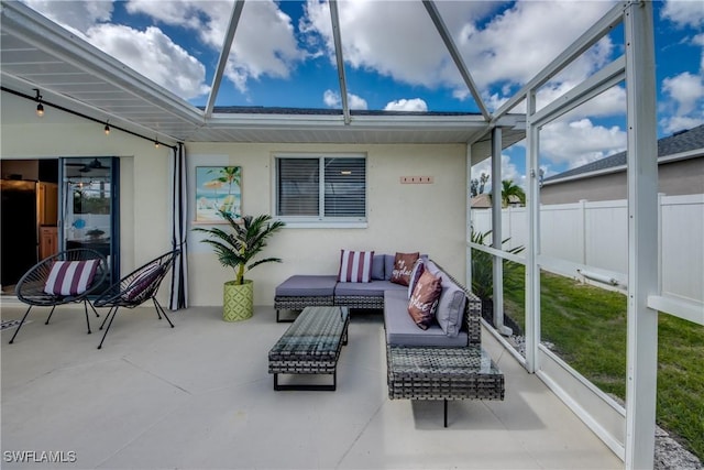 917 SW 23rd St, Cape Coral, FL 33991 - sunroom / solarium featuring an outdoor hangout area