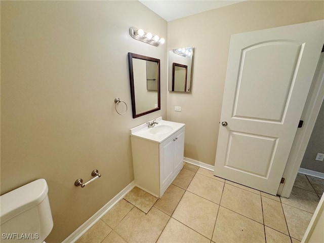4916 7th St W, Lehigh Acres, FL 33971 - bathroom with vanity and tile patterned flooring